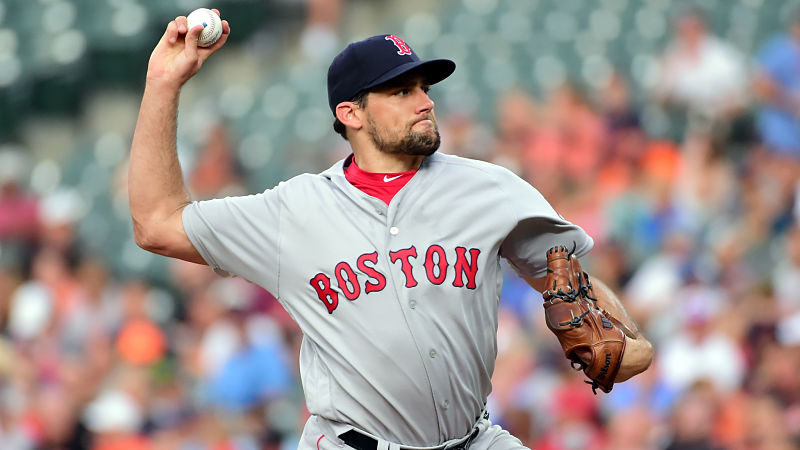 Boston Red Sox pitcher Nathan Eovaldi