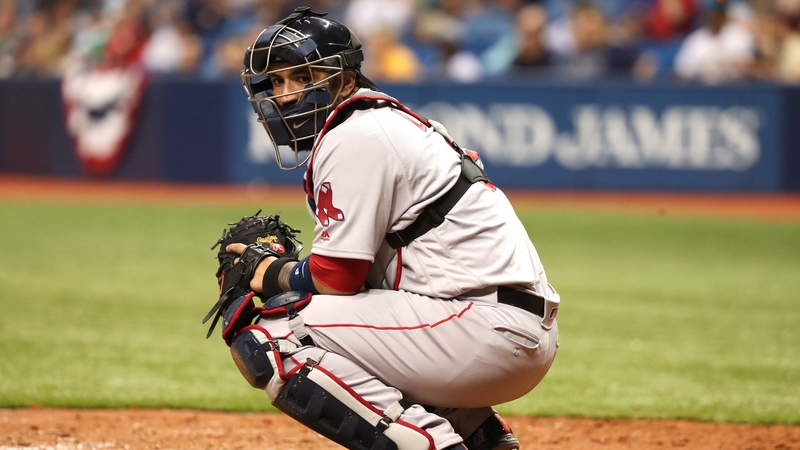 Cleveland Indians Catcher Sandy Leon