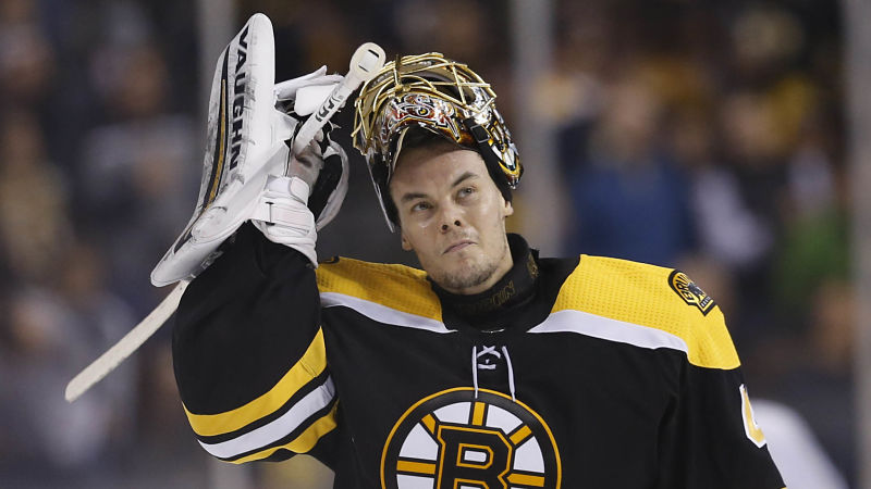 Boston Bruins goalie Tuukka Rask