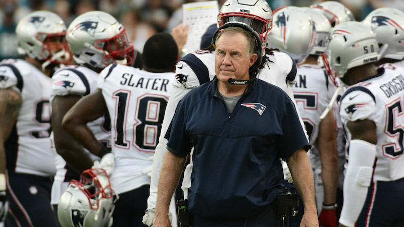 Patriots head coach Bill Belichick