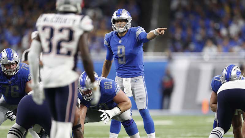 Lions quarterback Matt Stafford