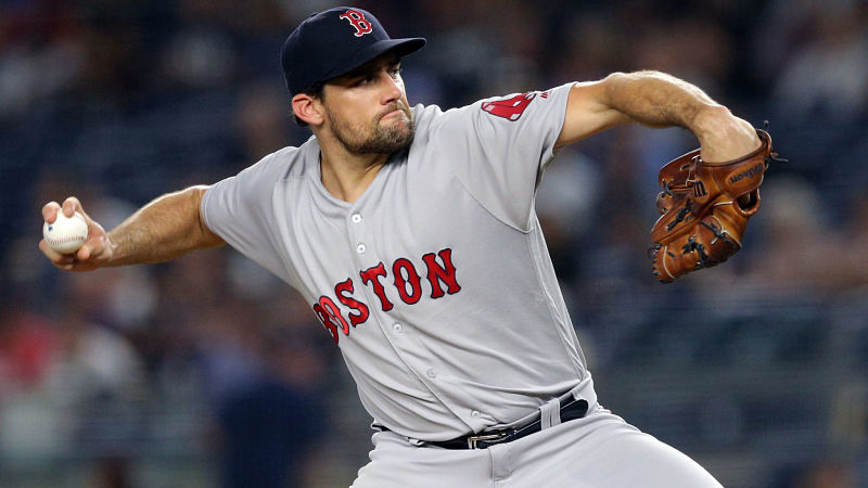 Boston Red Sox pitcher Nathan Eovaldi