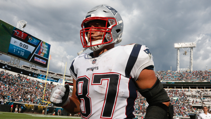 New England Patriots tight end Rob Gronkowski