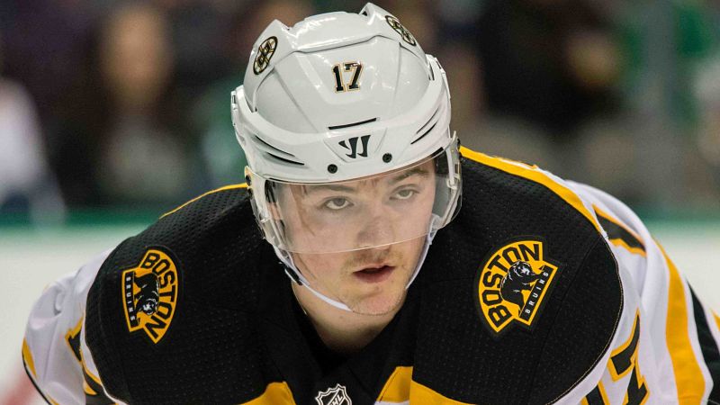 Boston Bruins forward Ryan Donato