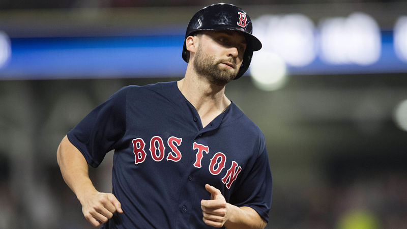 Boston Red Sox outfielder Sam Travis