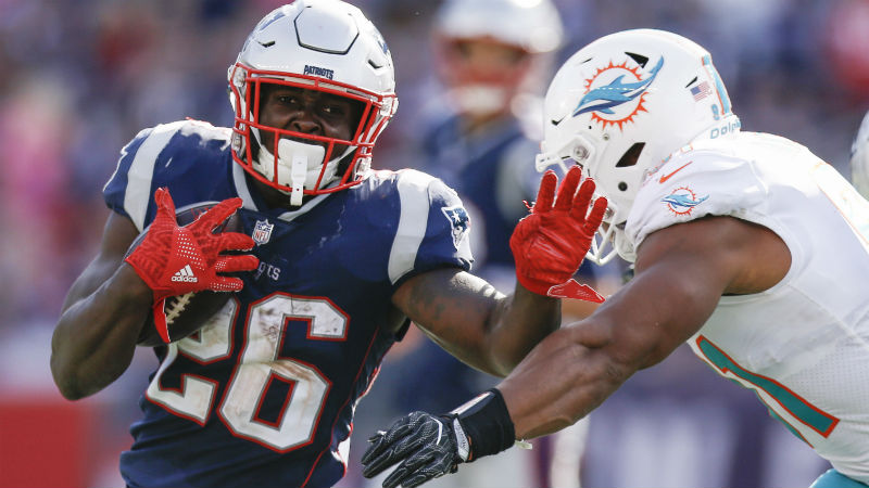 New England Patriots running back Sony Michel