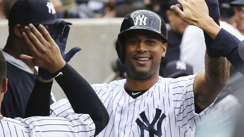 New York Yankees outfielder Aaron Hicks