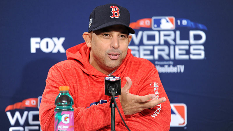 Boston Red Sox manager Alex Cora