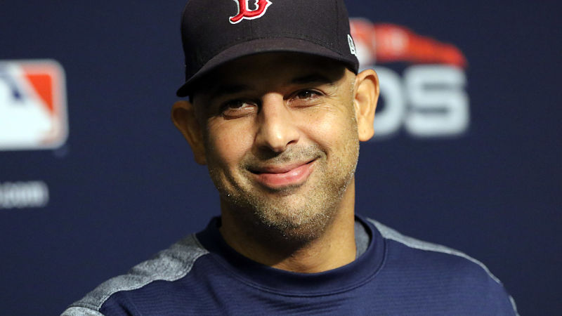 Boston Red Sox manager Alex Cora