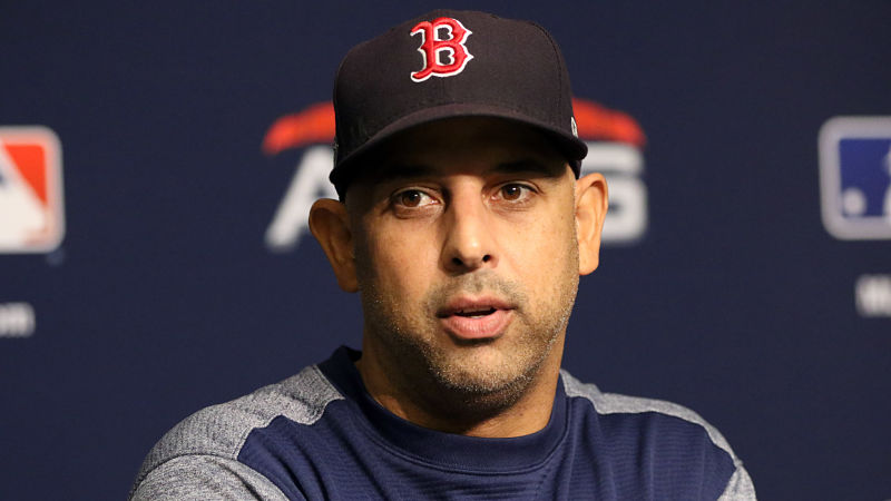 Boston Red Sox manager Alex Cora