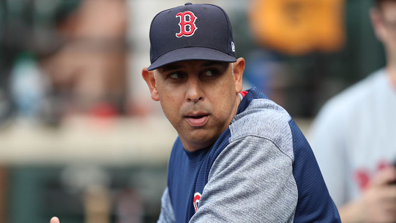 Boston Red Sox manager Alex Cora