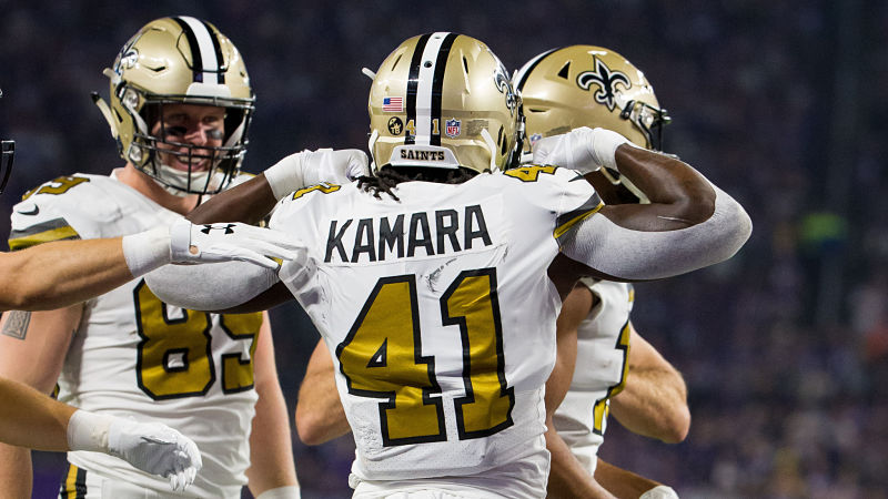 New Orleans Saints running back Alvin Kamara