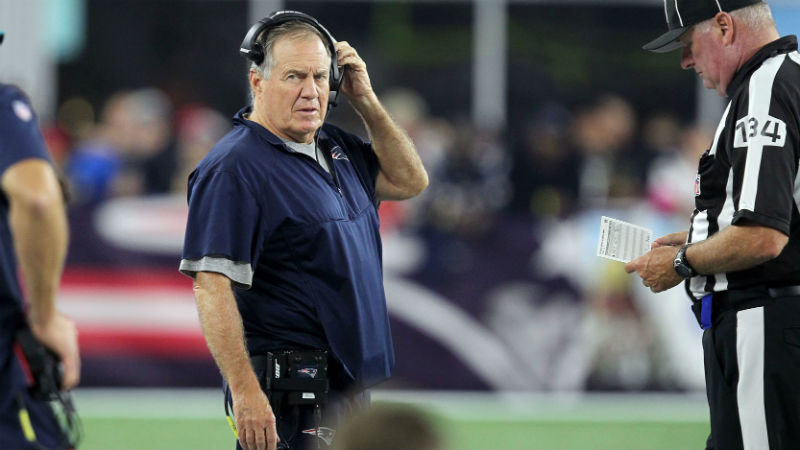 New England Patriots head coach Bill Belichick