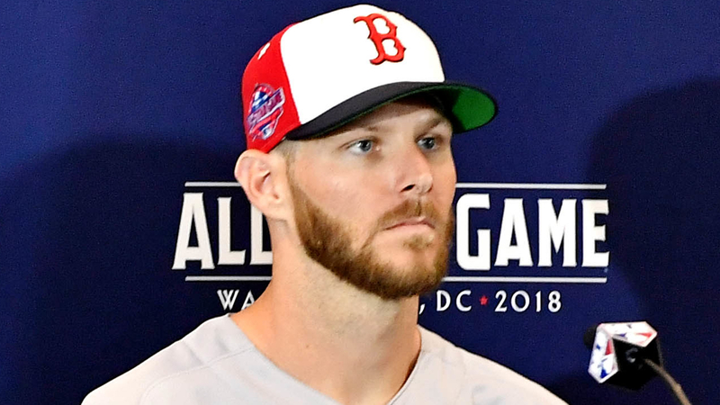Red Sox pitcher Chris Sale