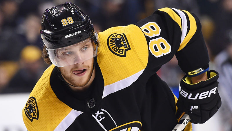 Boston Bruins winger David Pastrnak