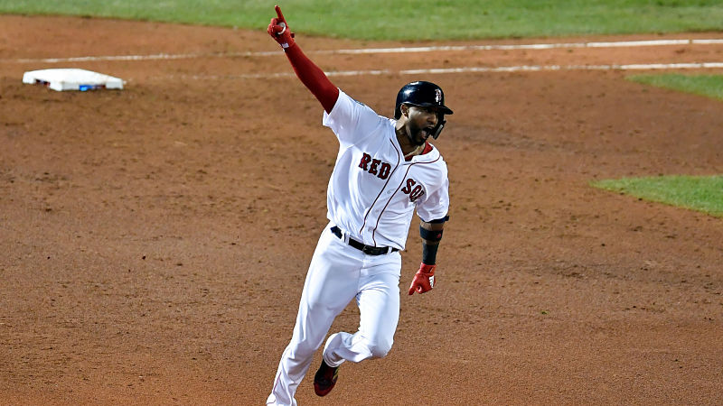 Boston Red Sox third baseman Eduardo Nunez