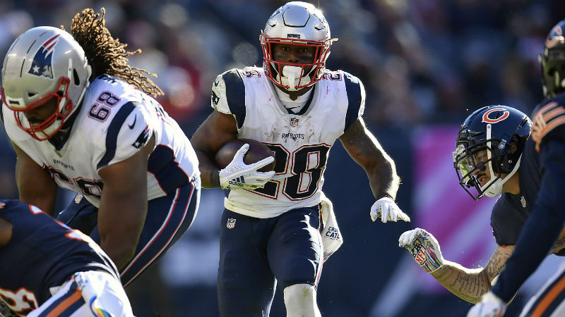 New England Patriots running back James White