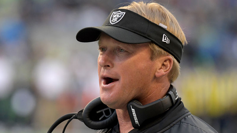 Oakland Raiders head coach Jon Gruden