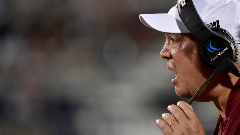 Massachusetts Minutemen head coach Mark Whipple