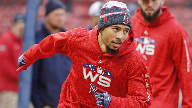 Boston Red Sox outfielder Mookie Betts