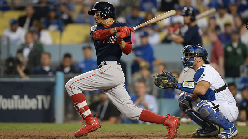 Boston Red Sox outfielder Mookie Betts