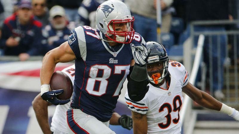 New England Patriots tight end Rob Gronkowski