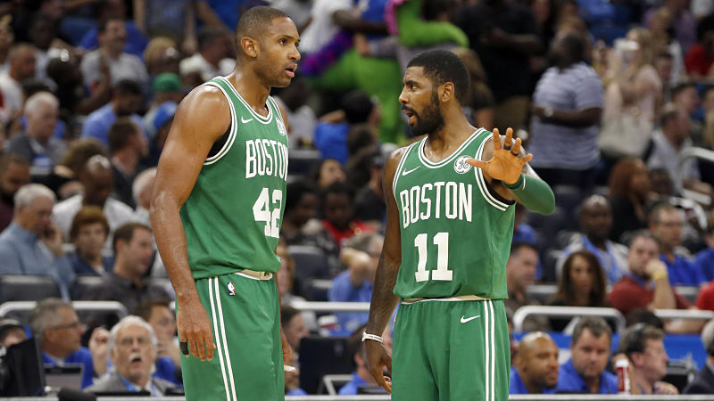 Boston Celtics forward Al Horford and guard Kyrie Irving