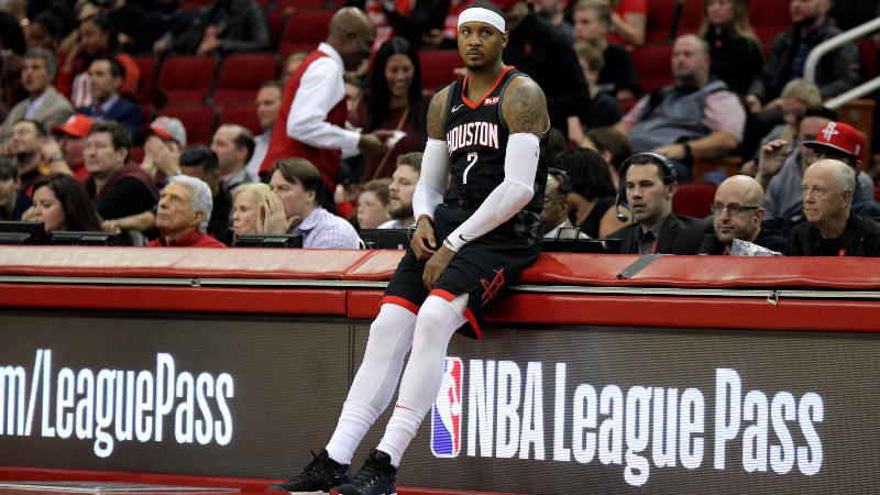 Houston ROckets forward Carmelo Anthony