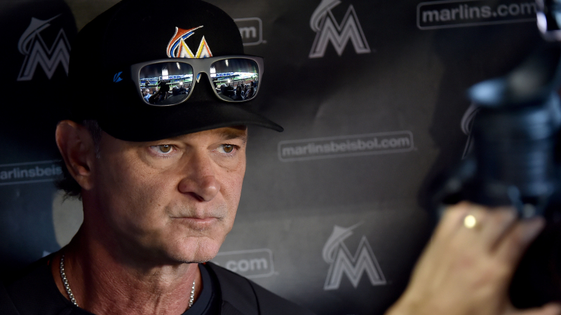 Miami Marlins manager Don Mattingly