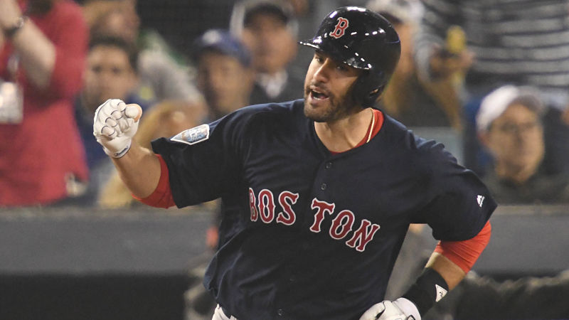 Boston Red Sox designated hitter J.D. Martinez