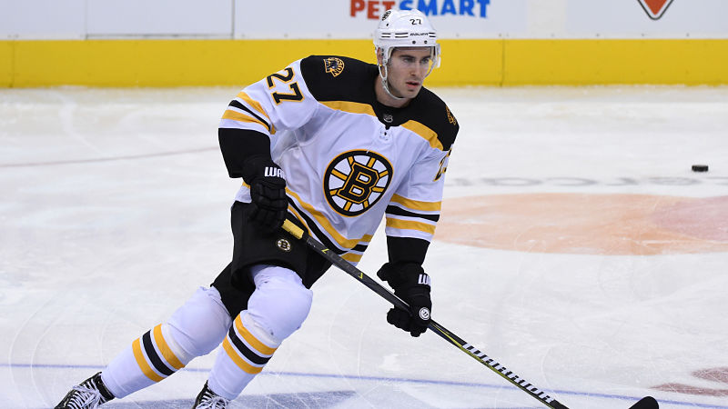 Boston Bruins defenseman John Moore