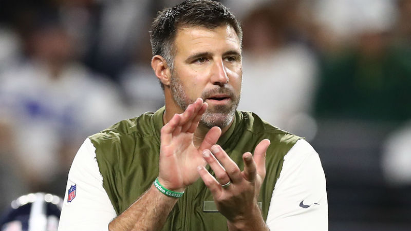 Tennessee Titans head coach Mike Vrabel