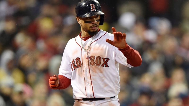 Boston Red Sox outfielder Mookie Betts