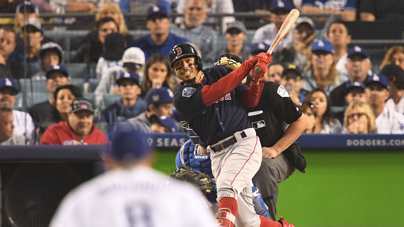 Boston Red Sox outfielder Mookie Betts