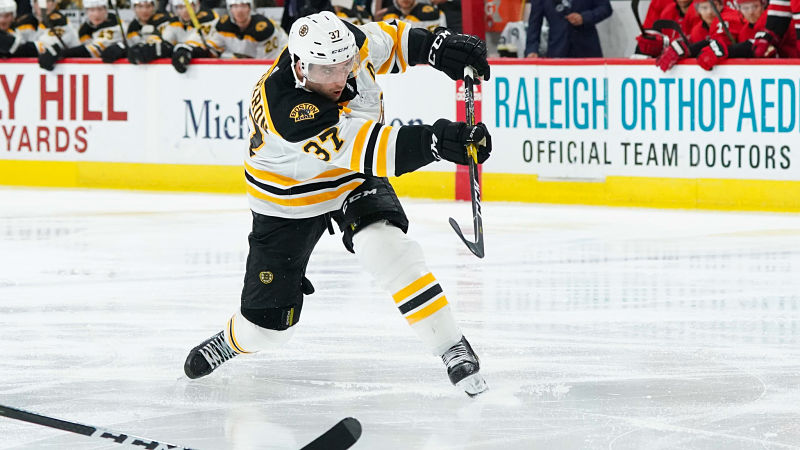 Boston Bruins forward Patrice Bergeron