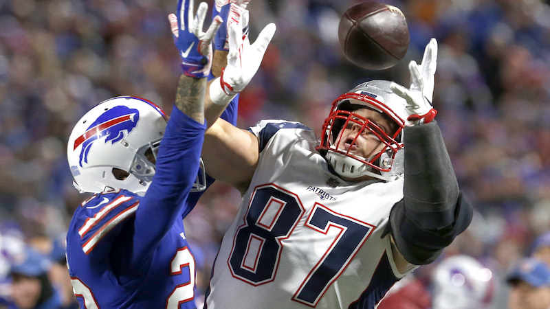 Patriots tight end Rob Gronkowski