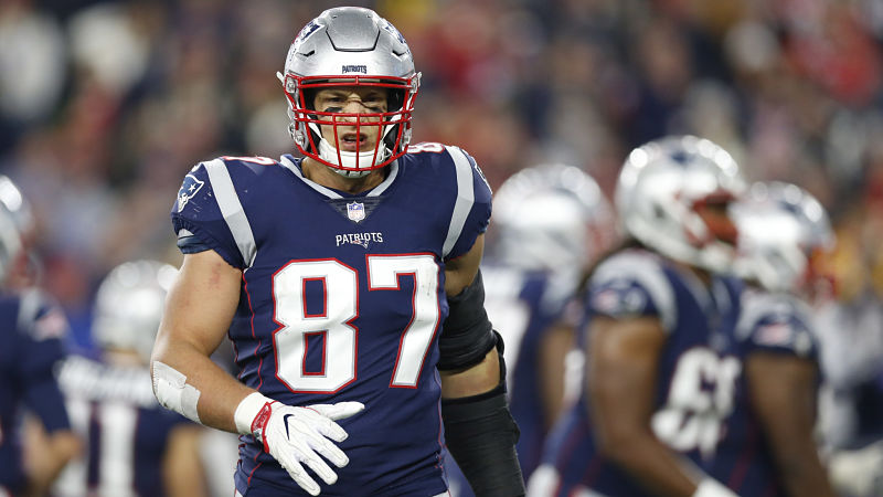 New England Patriots quarterback Rob Gronkowski