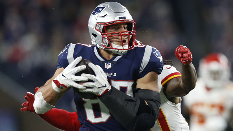 New England Patriots tight end Rob Gronkowski