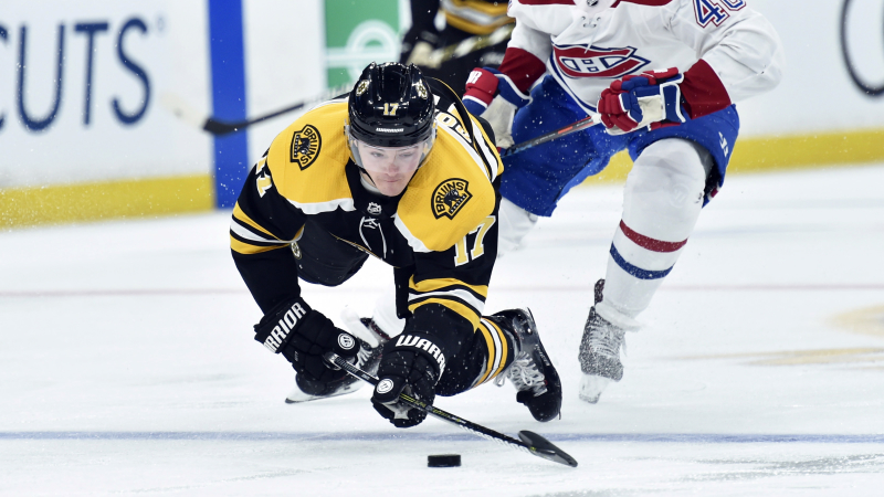 Boston Bruins forward Ryan Donato