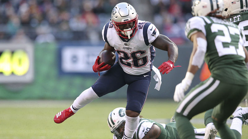 New England Patriots running back Sony Michel
