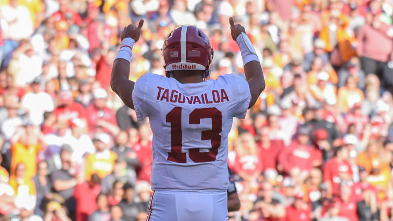 Alabama quarterback Tua Tagovailoa