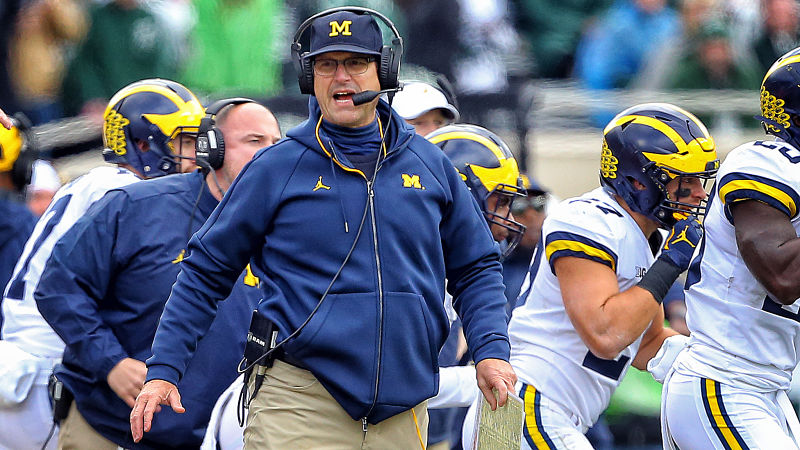 Michigan Wolverines head coach Jim Harbaugh
