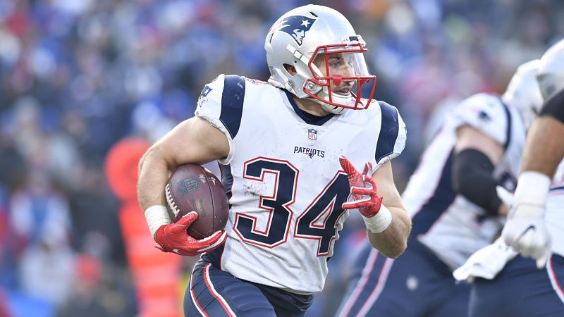 New England Patriots running back Rex Burkhead