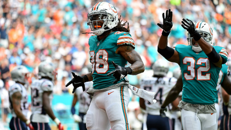 Miami Dolphins running back Brandon Bolden