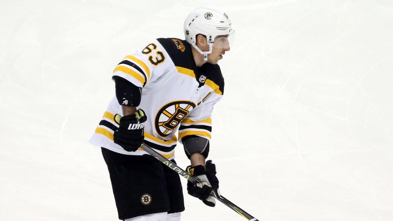 Brad Marchand skates