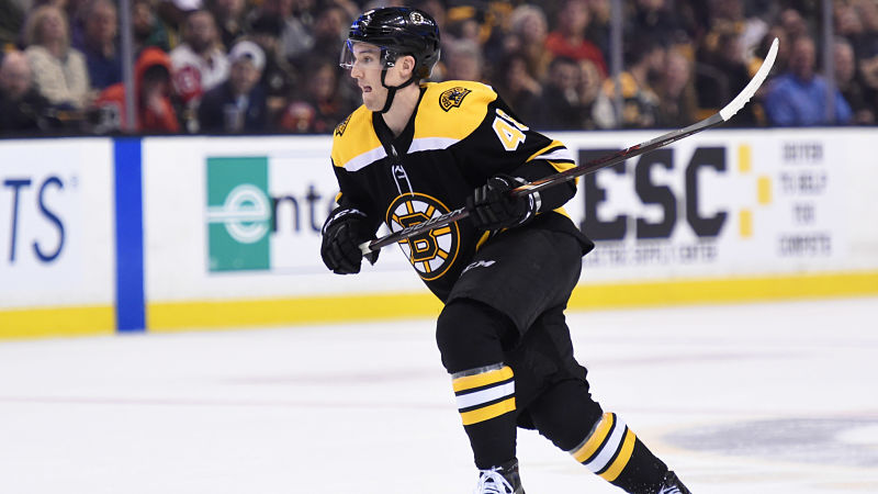 Boston Bruins defenseman Matt Gryzelcyk