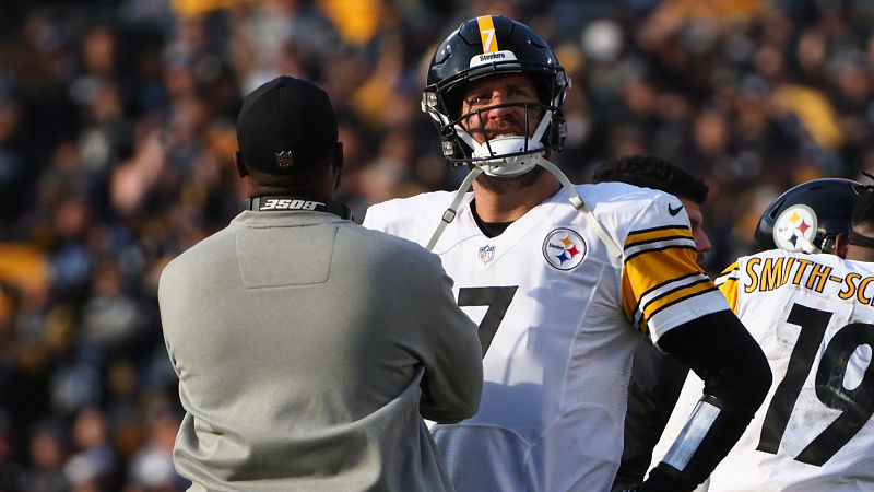 Pittsburgh Steelers head coach Mike Tomlin and quarterback Ben Roethlisberger