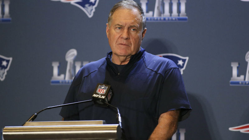 New England Patriots head coach Bill Belichick