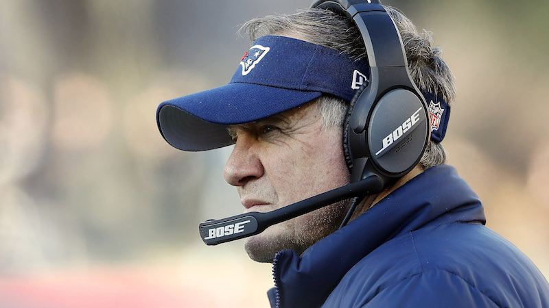 Patriots head coach Bill Belichick