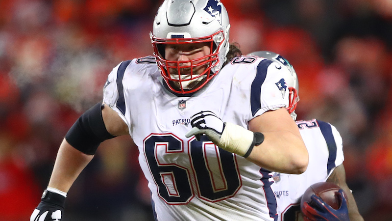 Patriots center David Andrews